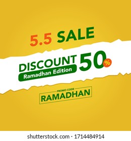 5.5 Sale Discount 50% Ramadhan Edition