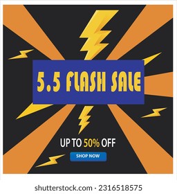 5.5 sale editable text style effect themed may sales promotion