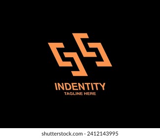 55 or ss logo, isolated black background