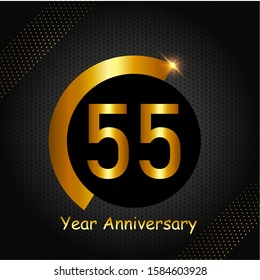55 year anniversary design template