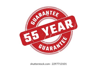 55 Year Guarantee Rubber Stamp