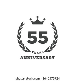 55 Years Anniversary Logo Design