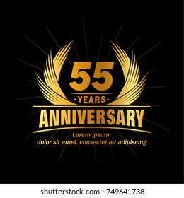 55 Years Design Template Anniversary Vector Stock Vector (Royalty Free ...
