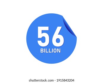 56 Billion texts on the blue sticker