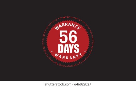 56 days warranty vintage grunge  guarantee background