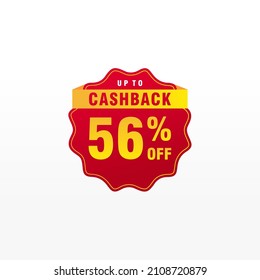 56 discount, Sales Vector badges for Labels, , Stickers, Banners, Tags, Web Stickers, New offer. Discount origami sign banner