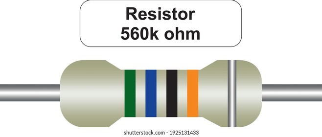 560k Ohm Resistor Color Code Stock Vector (Royalty Free) 1925131433 ...