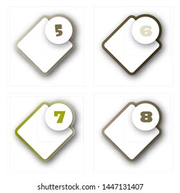 5678 stencil numbers concept, design, graphic, icon, illustration