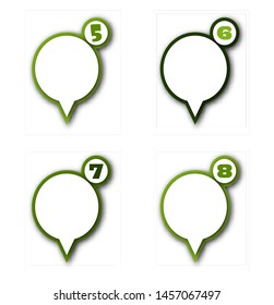 5678 stencil numbers concept, design, graphic, icon, illustration