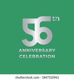 56th Anniversary Celebration Vector Template Design Illustration