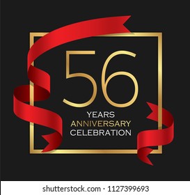 56th years anniversary celebration background