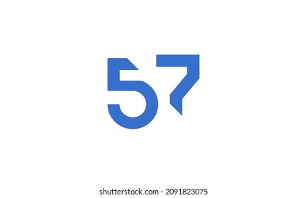 57 Nuevo logotipo único de corte moderno
