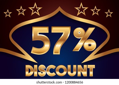 57% off discount promotion sale,  sale promo marketing.