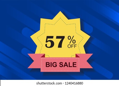 57% off discount promotion sale,  sale promo marketing.
