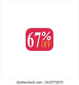 57 offer tag discount vector icon stamp on a white background