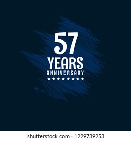57 years anniversary celebration simple emblem, label, badge, logo,seal,sticker. vintage logo, 157 year sign, jubilee, greeting card