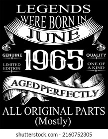 legends are born in june