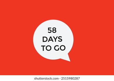 58 days to go, icon, stile, timer, countdown, clock, time,  background, template, 58 days to go, countdown, sticker, left banner, business, sale, label button
