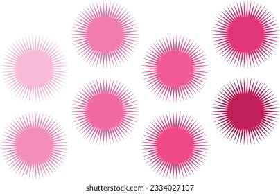 58 points burst star seamless pattern, vector illustration