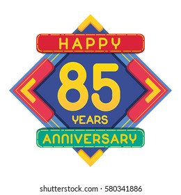 58 Years Anniversary Celebration Design.