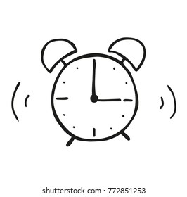 
58/5000
Hand Illustration Of An Alarm Clock.  The Hands Are Isolated - They Can Rotate Freely. Use As Illustrations For Newspapers, Magazines, Invitations, Letters, Cards Etc. Vector Eps 10.