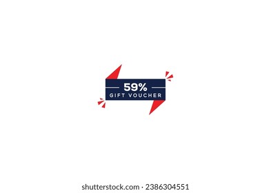 59% off Discount voucher design coupon code design gift voucher design promo design sale promotion