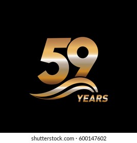 59 Years Anniversary Celebration Design