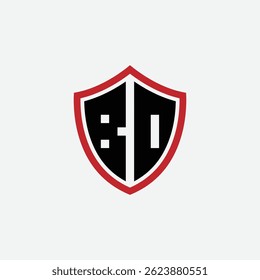 591 shield logo shape letter alphabet educational learning B D