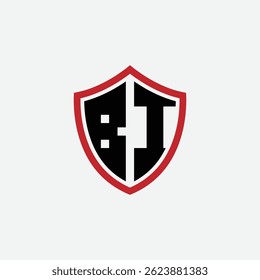 596 shield logo shape letter alphabet educational learning B I