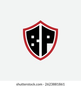 599 shield logo shape letter alphabet educational learning B P