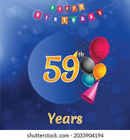 Happy 59th Birthday Images, Stock Photos & Vectors | Shutterstock