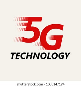 5g - 5th Generation Wireless Internet Network Connection Information Technology Illustration. Mobile devices telecommunication business web networking logotype vector illustration