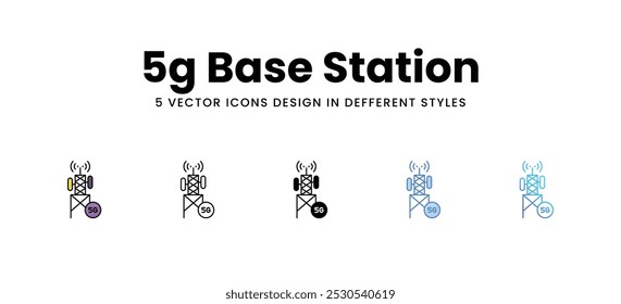 5g-Basisstation, Vektorsymbole, Stockgrafik