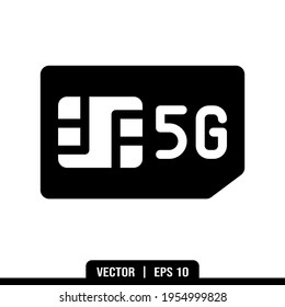 5G-Kartensymbol, Vektorgrafik, Illustration Logo-Vorlage im trendigen Stil. Geeignet für viele Zwecke.
