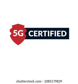 5G certified vector illustration