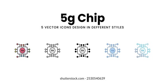 5g Chip, Vektorsymbole, Stockgrafik