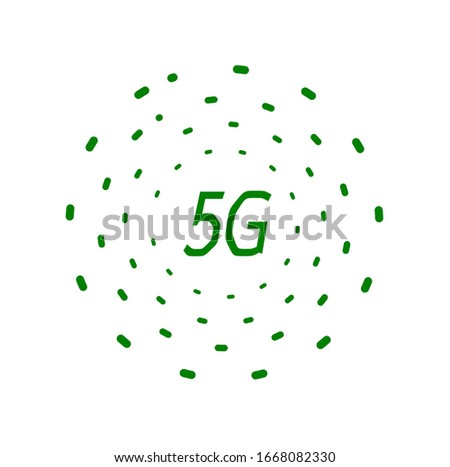 5G cloud technology broadband smart icon. Flat illustration of 5G cloud technology vector icon for web design