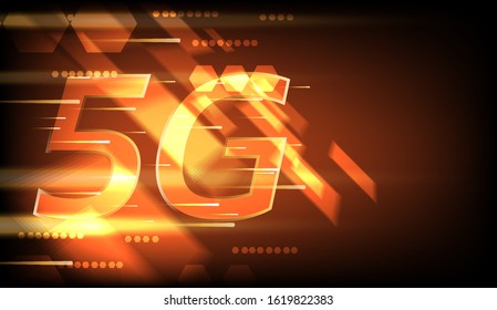 5G connection. hi-speed internet vector illustration