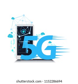 5g Connection Network Internet Vector. Concept.