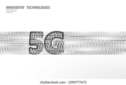 5G data flow high speed internet web telecommunication tower global connection information transmitter. Mobile radio antenna cellular vector illustration