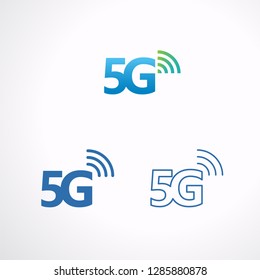5G icon communication technology, Vector illustration.