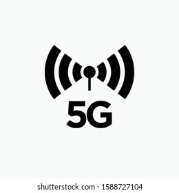 5G Icon For Internet and Electronic Devices - Vector, Sign and Symbol.