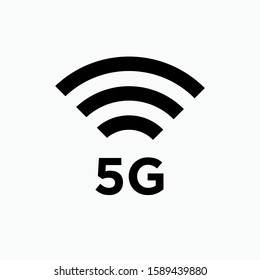 5G Icon For Internet and Electronic Devices - Vector, Sign and Symbol.