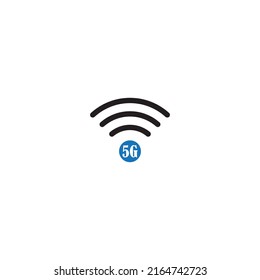 5G Icon For Internet and Electronic Devices - Vector, Sign and Symbol.