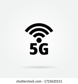 5g icon. Network, internet, connection symbol. logo. Stock - Vector illustration