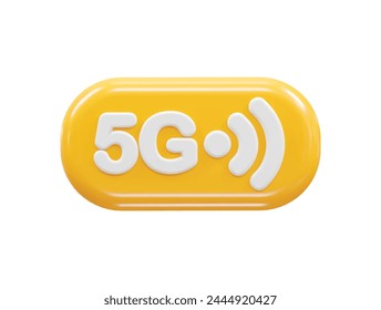 5g icon rendering 3d illustration element