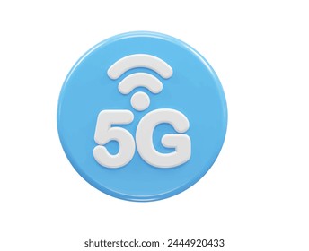 5g icon rendering 3d illustration element