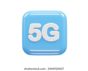 5g icon rendering 3d illustration element