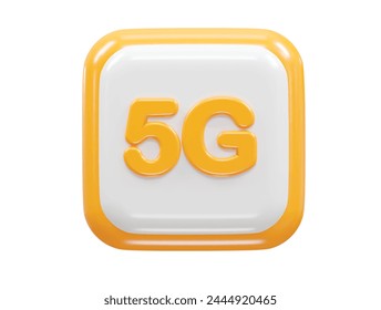 5g icon rendering 3d illustration element