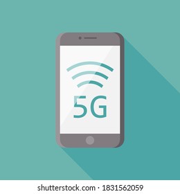 5G icon symbol flat design